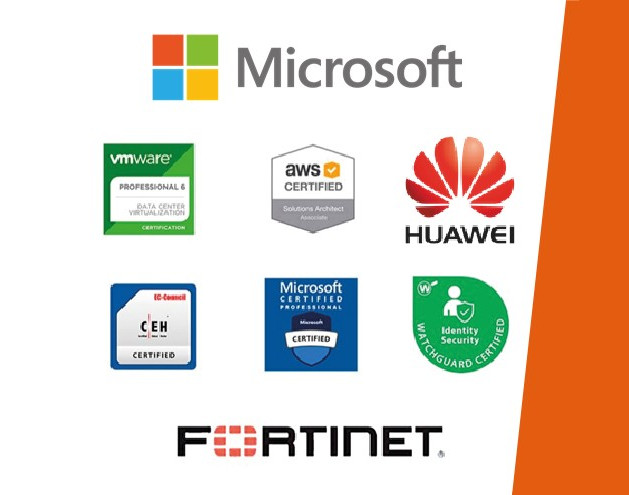 Microsoft, Fortinet, Huawei.